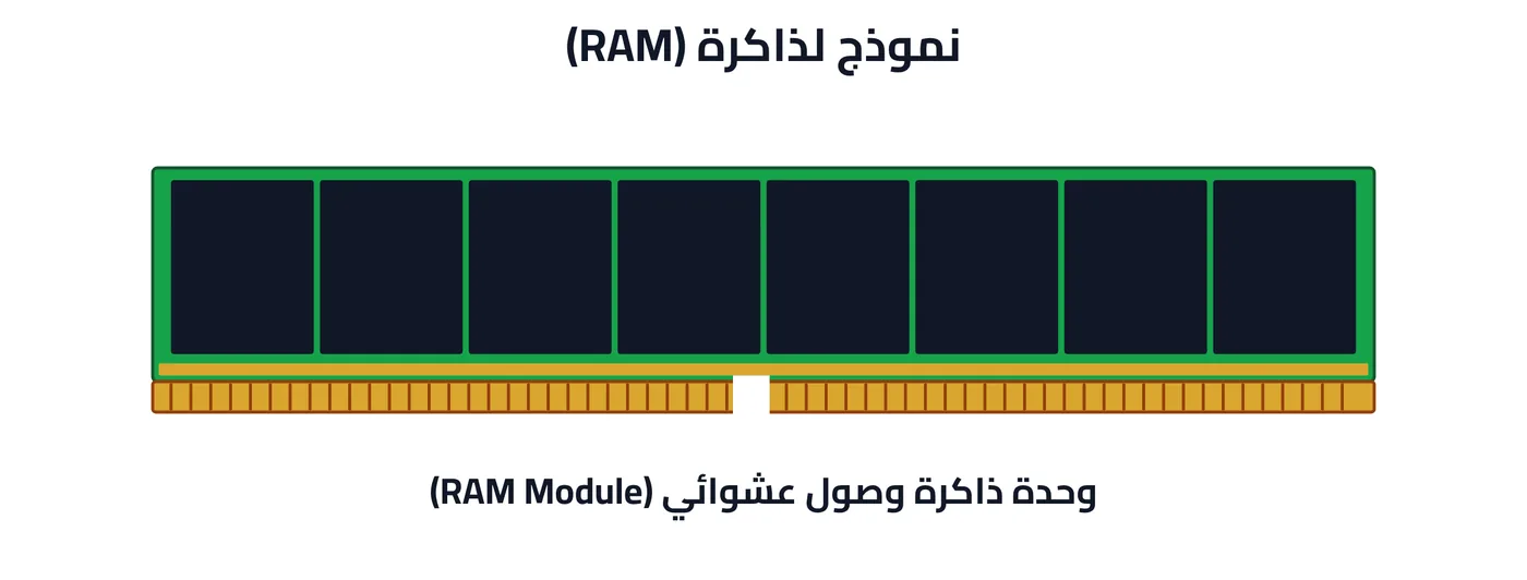 شكل ٤-٥: نموذج لذاكرة (RAM)